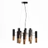 Lampe suspendue 59x52x39 Métal Doré Noir