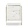 Table de chevet 3 tiroirs 50x40x61 Bois Blanc