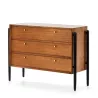 Chest Of Drawers 3 Drawers 125X45X90 Wood Brown Black to associate with Modern Dressing Table Cabinets For A Stylish Interior