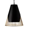 Lampe suspendue 52x52x69 Métal Doré Noir