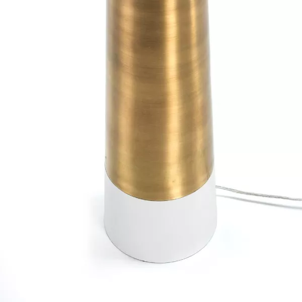 Stehlampe Ohne Schirm 18X18X140 Metall Weiß/Golden mit assoziieren Designer-Stehlampen für das Esszimmer