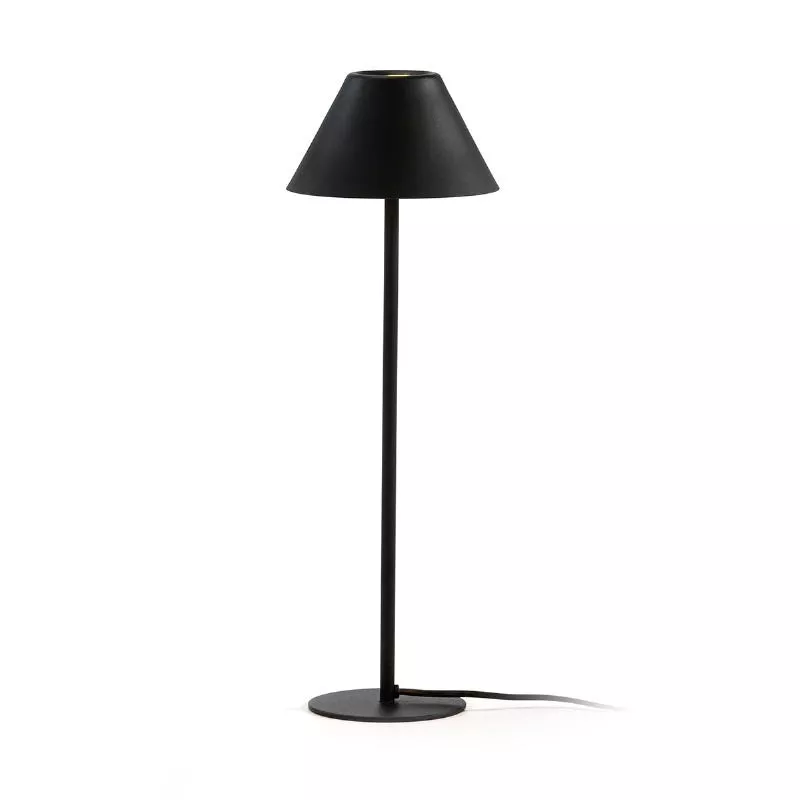 Lampada Da Tavolo Con Paralume 16X12X43 Metallo Nero associarsi a Lampade da tavolo pieghevoli pratiche e robuste