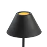 Table Lamp With Lampshade 16X12X43 Metal Black to associate with Industrial Metal and Wood Table Lamps