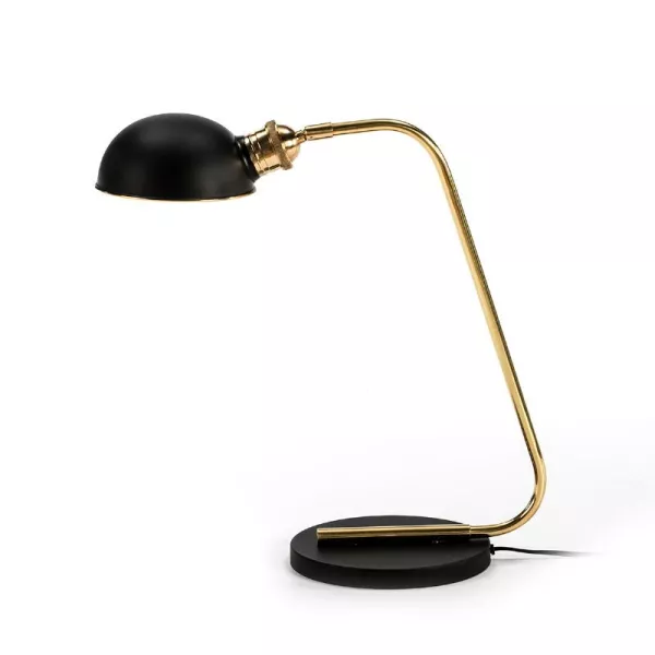 Lampe de Table 45x19x50 Métal Doré Noir