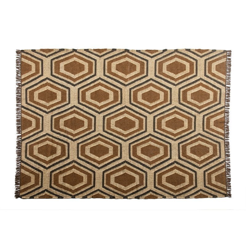 Tapis rectangulaire 200x1x250 Jute Laine Multicouleur Modèle 2