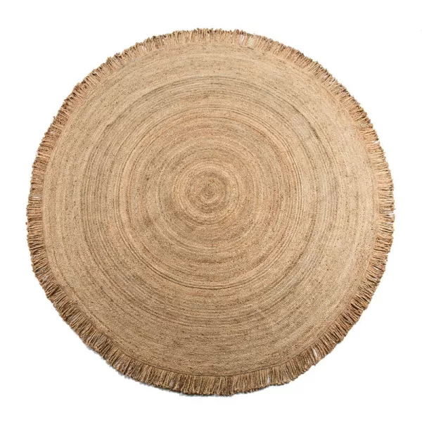 Tapis rond 300x1x300 Jute Naturel