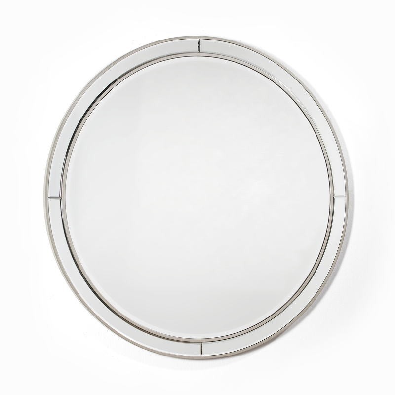 Miroir 90x4x90 Verre MDF Argent