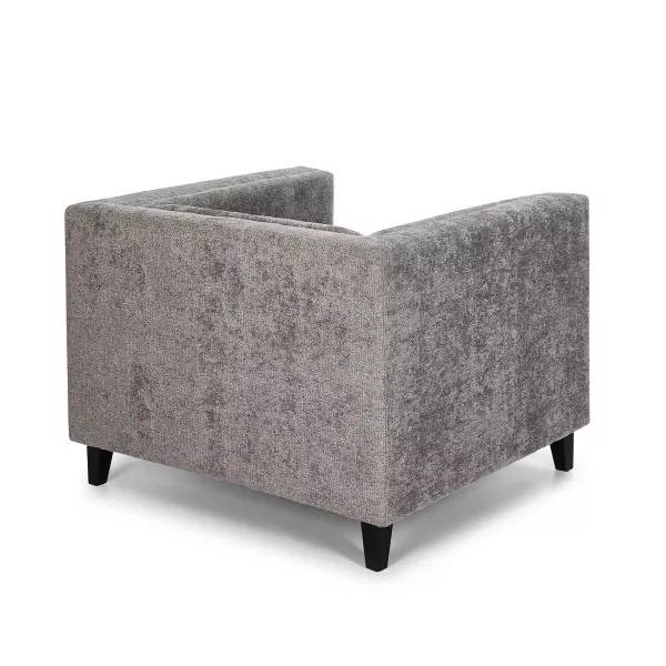 Fauteuil 102x95x70 cm tissu Gris