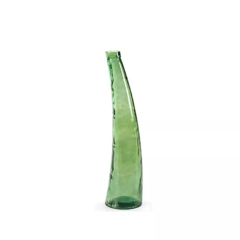 Vase 22x22x80 Verre Vert