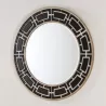 Miroir 110x2x110 Verre Noir et Blanc