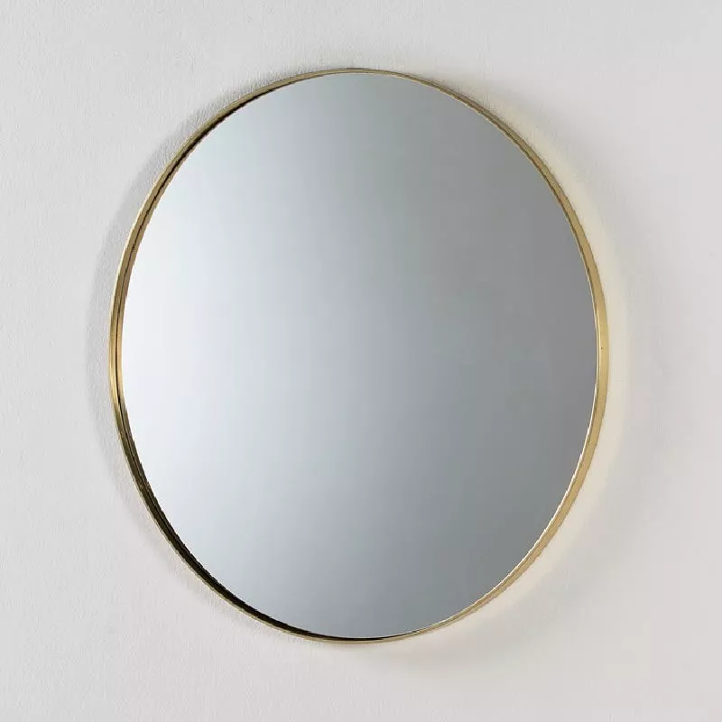 Miroir 80x5 Métal Doré