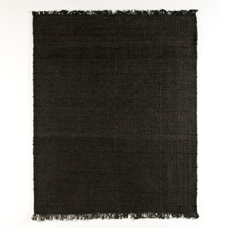 Tapis rectangulaire 200x1x250 Jute Noir