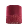 Lampe suspendue avec abat-jour 40x40x43 Velours Rouge