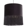 Lampe suspendue avec abat-jour 40x40x43 Velours Noir