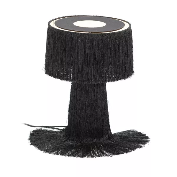 Lampe de Table avec abat-jour 25x25x38 tissu Noir