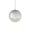 Lampe suspendue 20x20x20 Verre Métal Argent