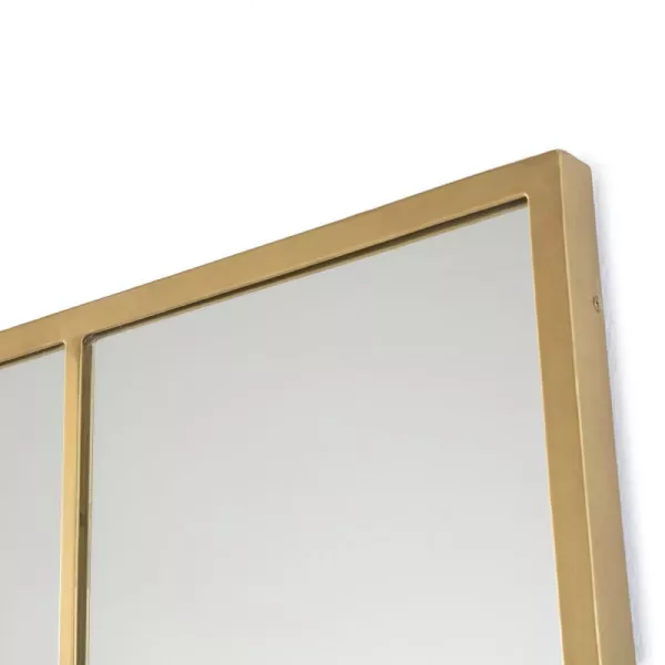 Miroir 100x3x150 Verre Métal Doré