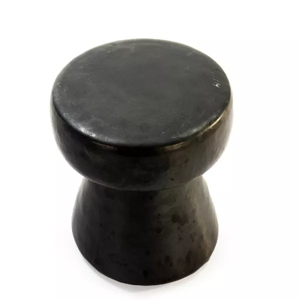 Tabouret bas 38x38x44 Grès Anthracite