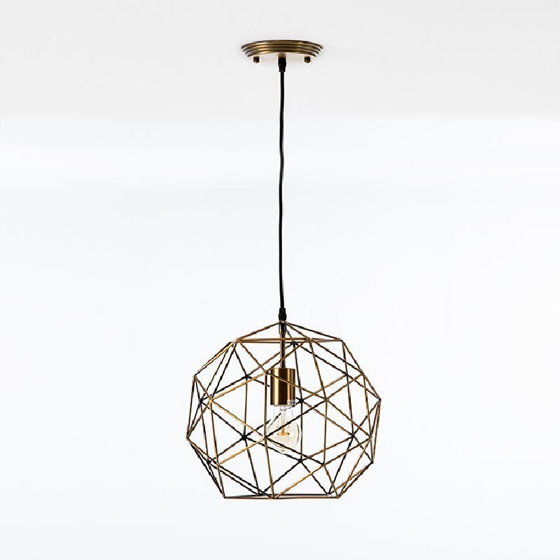 Hanging Lamp With Lampshade 32X30 Metal Golden to associate with Practical and Robust Folding Hanging Lamps