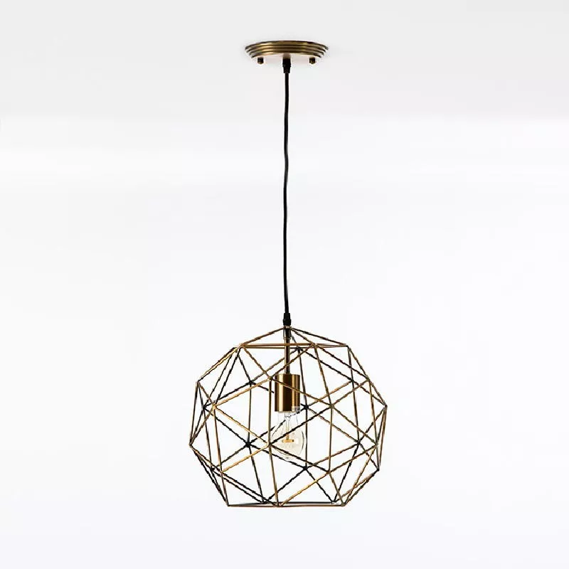 Hanging Lamp With Lampshade 32X30 Metal Golden to associate with Practical and Robust Folding Hanging Lamps