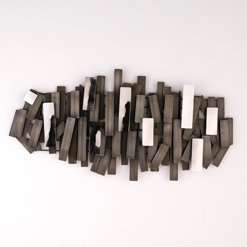 Sculpture murale 100x5x50 Métal Zinc