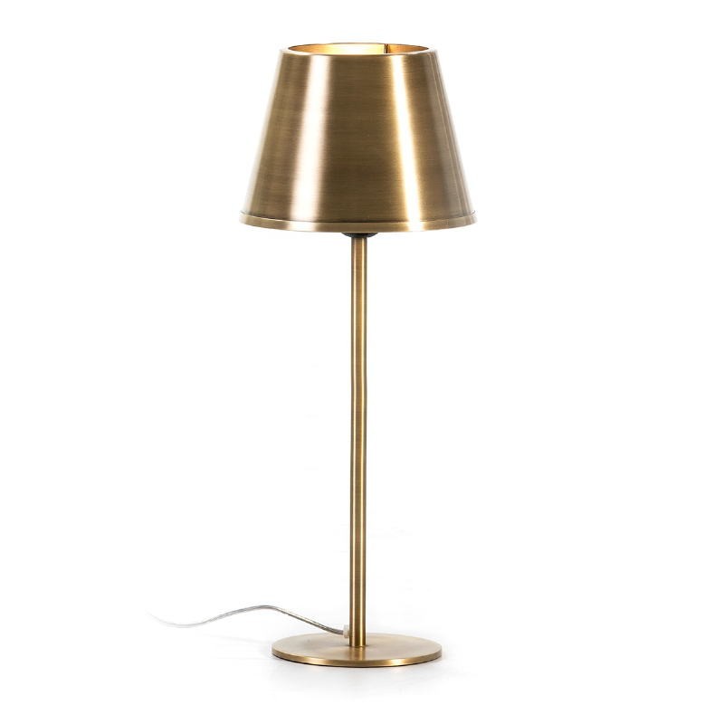 Lampe de Table 13x13x39 Métal Doré