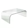 Coffee Table 130X75X42 Glass Transparent to associate with Functional and stylish kitchen coffee tables