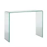 Console 110x40x85 Verre Transparent