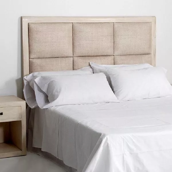 Headboard 162X9X137 Wood Rattan White Veiled to associate with Beds Headboard Bedside Valet Kitchen Functional And Stylish