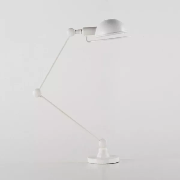 Lampe de Table avec abat-jour 50x13x50 Métal Blanc