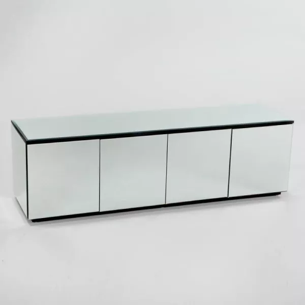 Sideboard 4 Doors 180X50X57 Mirror to associate with Sideboard Buffet Storage Unit With Armrests For More Comfort