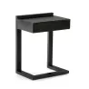 Table de chevet 50x35x66 Bois Noir