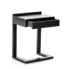 Table de chevet 50x35x66 Bois Noir