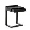 Table de chevet 50x35x66 Bois Noir