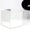 Table d'appoint, bout de canapé 45x45x45 Miroir