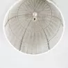 Lampe suspendue 60x60 Osier Blanc