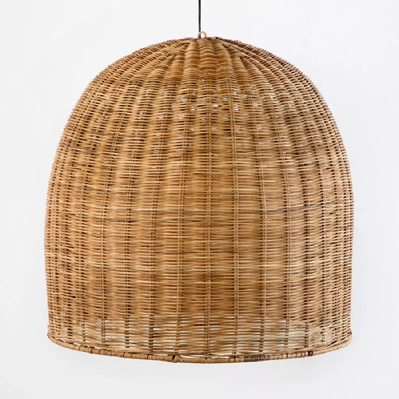 Hanging Lamp 60X60 Wicker Natural to associate with Industrial Hanging Lamps In Metal And Wood