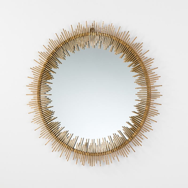 Miroir 85x3x85 Métal Or