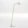 Lampadaire avec abat-jour 26x19x136 Métal Blanc Bronze