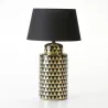 Table Lamp Without Lampshade 23X23X51 Ceramic Golden Black