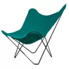 Fauteuil papillon de jardin en tissu Sumbrella SUNSHINE MARIPOSA pied métal noir (vert)