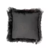 Coussin en peau de mouton, poils courts ICELAND (noir)