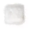 Coussin en peau de mouton, poils longs ICELAND (blanc)