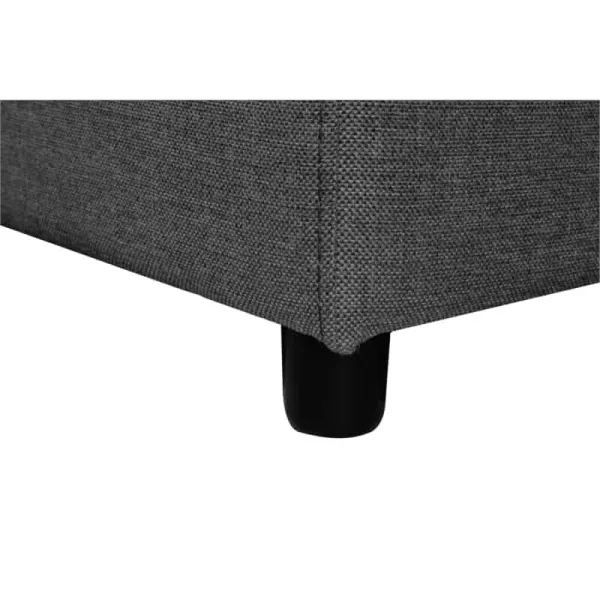 Canapé convertible 6 places tissu Niche à droite KATIA Gris foncé