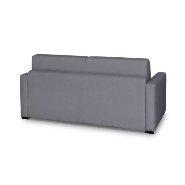 Canapé convertible 3 places tissu Matelas 140 cm NOELISE Gris clair