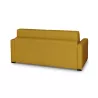 Canapé convertible 3 places tissu Matelas 140 cm NOELISE Jaune