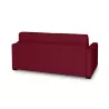 Canapé convertible 3 places tissu Matelas 160 cm NOELISE Bordeaux