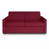 Canapé convertible 3 places tissu Matelas 160 cm NOELISE Bordeaux