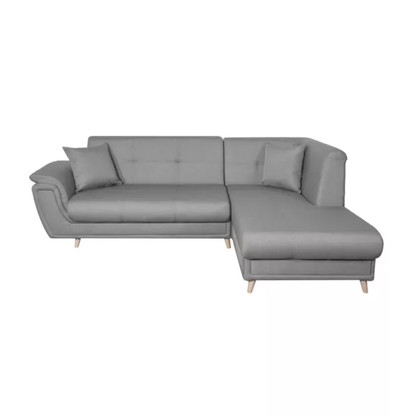 Corner sofa convertible 5 places fabric feet wood Angle Right FORTY Grey to associate with Functional and stylish kitchen sofas 