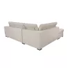 Canapé d'angle convertible 5 places coffre tissu Angle Gauche IVY Beige